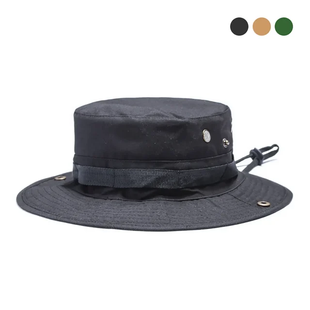 Unisex Boonie Καλοκαιρινό Καπέλο Ηλίου σε Μαύρο Χρώμα