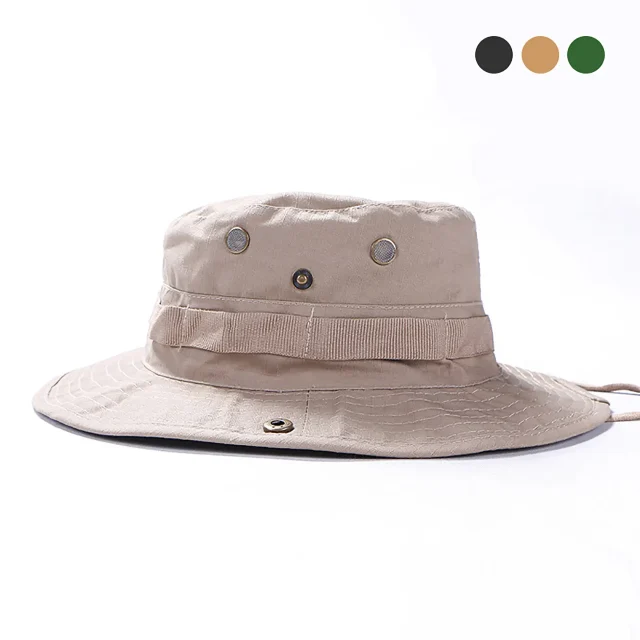 Unisex Boonie Καλοκαιρινό Καπέλο Ηλίου σε Μπεζ Χρώμα
