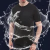 Μαύρο Μπλουζάκι με Ύφασμα Νανοτεχνολογίας που Αναπνέει, Υδρόφοβο-Αλέκιαστο - Image 3